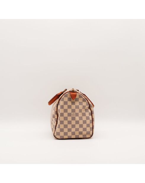 Speedy 30 Azur Damier beige Tasche - Guter Zustand - 30 x 21 x 17 cm