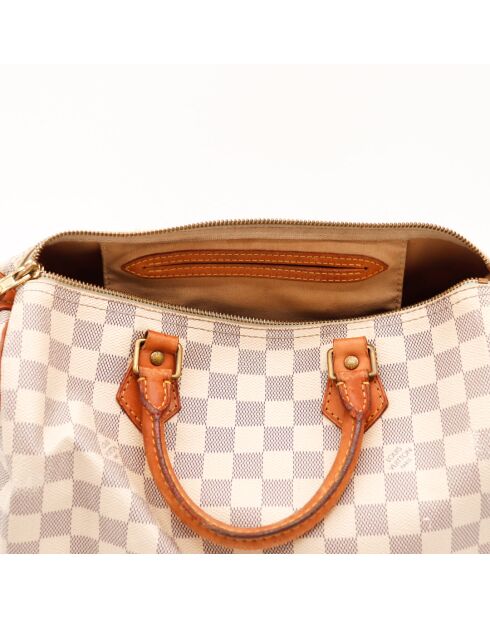 Speedy 30 Azur Damier beige Tasche - Guter Zustand - 30 x 21 x 17 cm