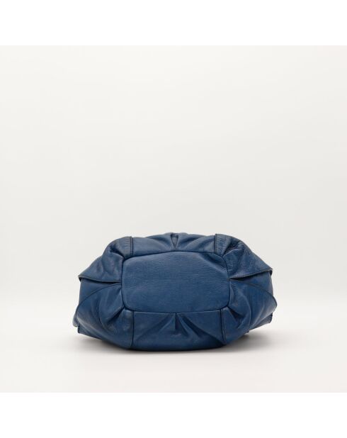 Bittersüße blaue Ledertasche - Sehr guter Zustand - 35x11x23 cm