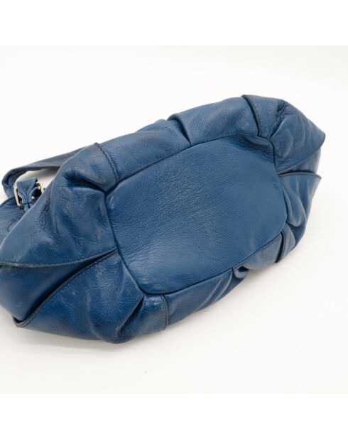 Bittersüße blaue Ledertasche - Sehr guter Zustand - 35x11x23 cm
