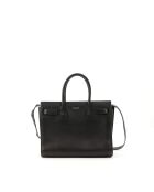 Kleine schwarze Ledertasche - Guter Zustand - 32x25x15 cm