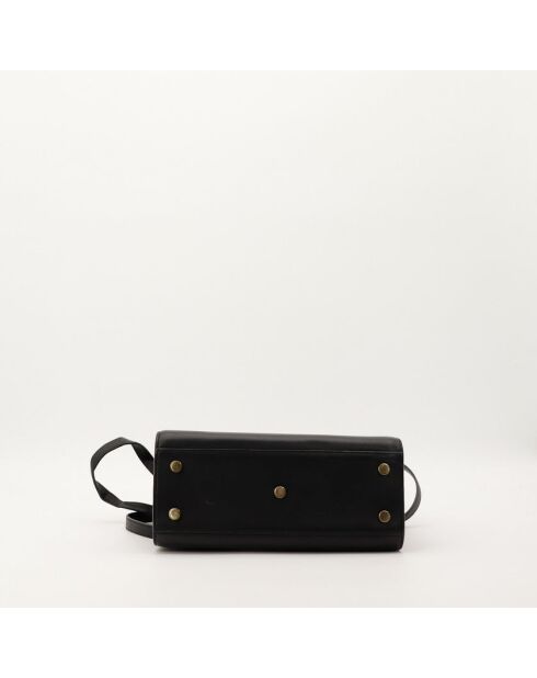 Kleine schwarze Ledertasche - Guter Zustand - 32x25x15 cm