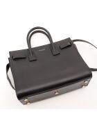Kleine schwarze Ledertasche - Guter Zustand - 32x25x15 cm