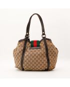 Borsa web marrone chiaro - Ottime condizioni - 34x30x18 cm