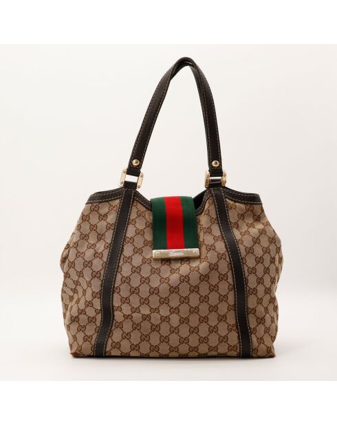 Borsa da donna nuova in pelle marrone chiaro - Ottime condizioni - 34x30x18 cm