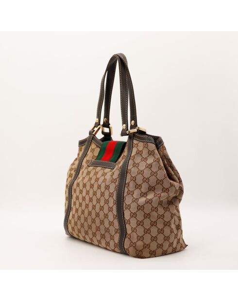 Borsa da donna nuova in pelle marrone chiaro - Ottime condizioni - 34x30x18 cm
