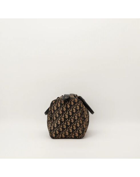 Boston Trotter Ledertasche hellbeige/braun - Sehr guter Zustand - 30x17x16 cm