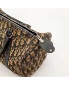 Boston Trotter leren tas lichtbeige/bruin - Zeer goede conditie - 30x17x16 cm