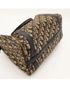 Boston Trotter leren tas lichtbeige/bruin - Zeer goede conditie - 30x17x16 cm