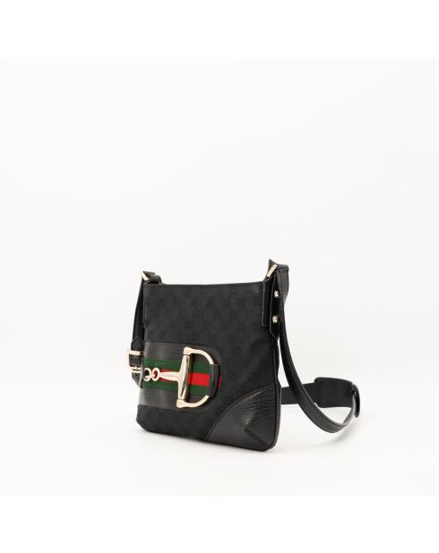 Sac en cuir Hasler noir - Très bon état - 27x21x2 cm