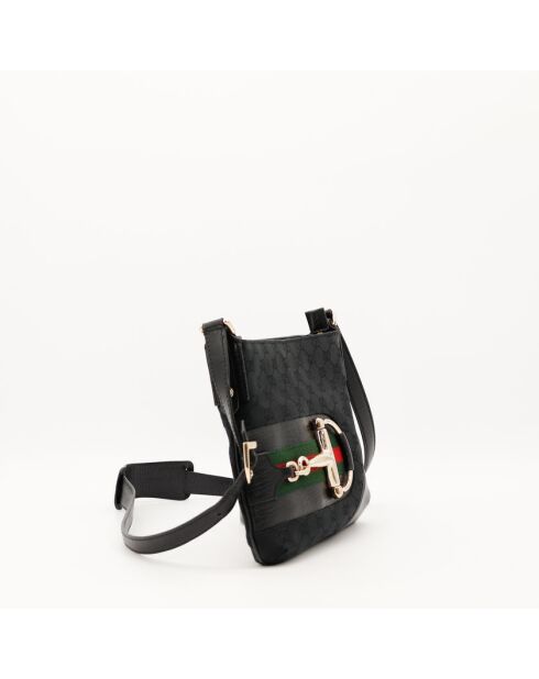 Sac en cuir Hasler noir - Très bon état - 27x21x2 cm