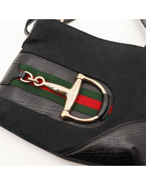 Sac en cuir Hasler noir - Très bon état - 27x21x2 cm