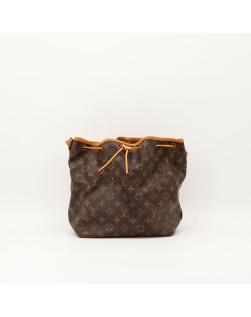 Petit Noé dunkelbraune Ledertasche - Guter Zustand - 25x26x20 cm