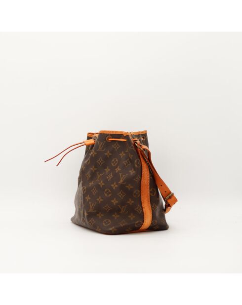 Petit Noé dunkelbraune Ledertasche - Guter Zustand - 25x26x20 cm