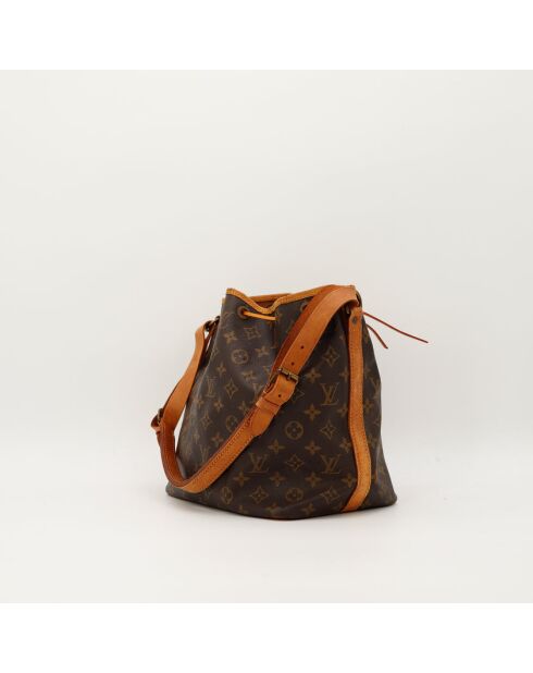 Petit Noé dunkelbraune Ledertasche - Guter Zustand - 25x26x20 cm