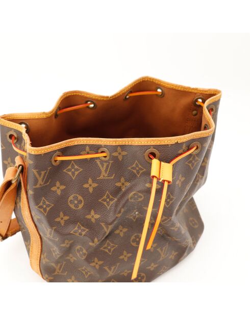 Petit Noé dunkelbraune Ledertasche - Guter Zustand - 25x26x20 cm