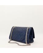 Chanel 2.55 Schultertasche aus Leder marineblau - Sehr guter Zustand - 11x20x35 cm