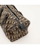 Boston Trotter Ledertasche dunkelbeige/braun - Sehr guter Zustand - 30x17x16 cm