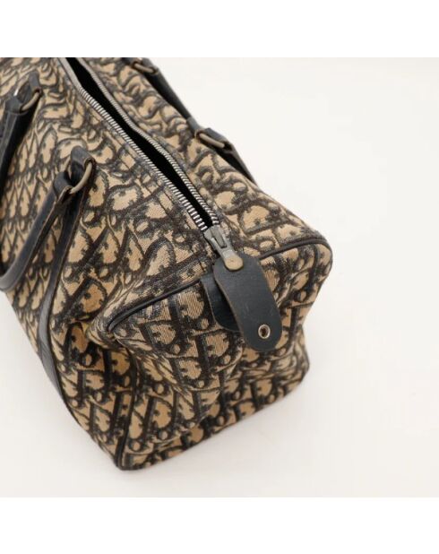 Boston Trotter Ledertasche dunkelbeige/braun - Sehr guter Zustand - 30x17x16 cm
