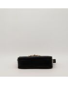 Crécy leren schoudertas in zwart leer - Zeer goede staat - 23,5x18,5x12 cm
