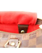 Speedy 30 Damier Schultertasche aus dunkelbraunem Ebenholz Damier aus Leder - Guter Zustand - 30x21x17 cm
