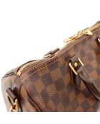 Speedy 30 Damier Schultertasche aus dunkelbraunem Ebenholz Damier aus Leder - Guter Zustand - 30x21x17 cm