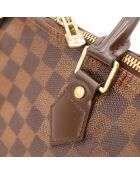 Speedy 30 Damier Schultertasche aus dunkelbraunem Ebenholz Damier aus Leder - Guter Zustand - 30x21x17 cm