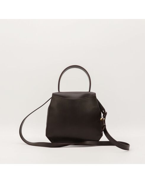 Schultertasche Triomphe 2Way aus Leder in tiefbraunem Leder - Sehr guter Zustand - 22x22x6 cm