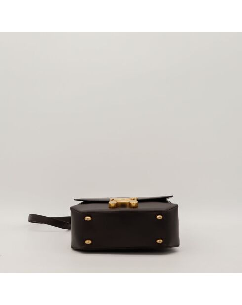 Schultertasche Triomphe 2Way aus Leder in tiefbraunem Leder - Sehr guter Zustand - 22x22x6 cm