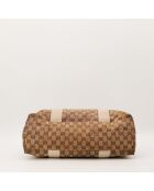 Hellbraune Tragetasche aus Bambusleder - Guter Zustand - 39x28x14 cm