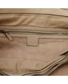 Hellbraune Tragetasche aus Bambusleder - Guter Zustand - 39x28x14 cm