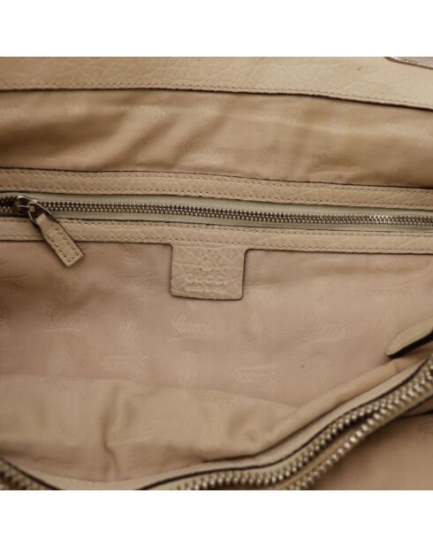 Hellbraune Tragetasche aus Bambusleder - Guter Zustand - 39x28x14 cm