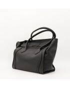 Luggage Phantom Ledertasche aus schwarzem Leder - Sehr guter Zustand - 26x25x13 cm