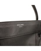 Luggage Phantom Ledertasche aus schwarzem Leder - Sehr guter Zustand - 26x25x13 cm