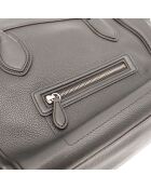 Luggage Phantom Ledertasche aus schwarzem Leder - Sehr guter Zustand - 26x25x13 cm