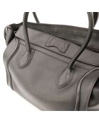 Luggage Phantom Ledertasche aus schwarzem Leder - Sehr guter Zustand - 26x25x13 cm