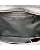 Luggage Phantom Ledertasche aus schwarzem Leder - Sehr guter Zustand - 26x25x13 cm