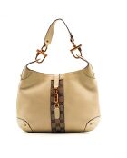 Nuova borsa Jackie in pelle taupe - Buone condizioni