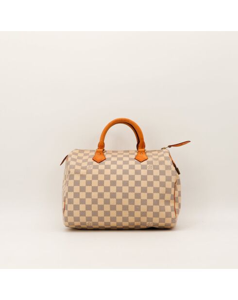 Speedy 30 Damier beige Ledertasche - Sehr guter Zustand - 30x21x17 cm