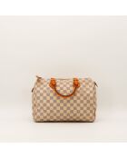 Speedy 30 Damier beige Ledertasche - Sehr guter Zustand - 30x21x17 cm