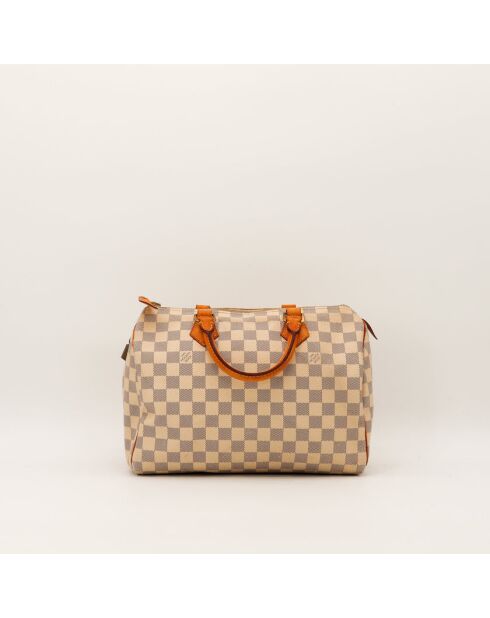 Speedy 30 Damier beige Ledertasche - Sehr guter Zustand - 30x21x17 cm