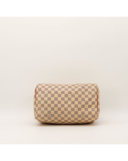 Speedy 30 Damier beige Ledertasche - Sehr guter Zustand - 30x21x17 cm
