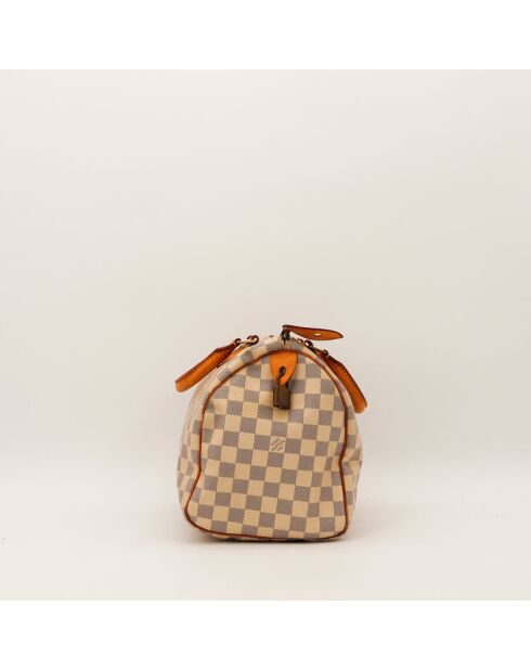 Speedy 30 Damier beige Ledertasche - Sehr guter Zustand - 30x21x17 cm