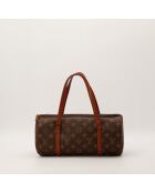 Papillon 30 dunkelbraune Ledertasche - Sehr guter Zustand - 30x21x17 cm