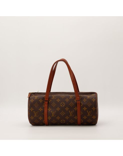 Papillon 30 dunkelbraune Ledertasche - Sehr guter Zustand - 30x21x17 cm