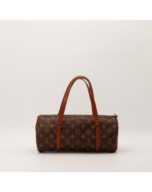 Papillon 30 dunkelbraune Ledertasche - Sehr guter Zustand - 30x21x17 cm