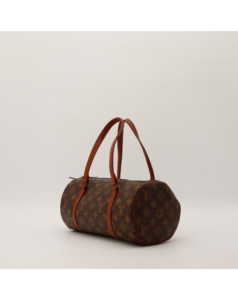 Papillon 30 dunkelbraune Ledertasche - Sehr guter Zustand - 30x21x17 cm