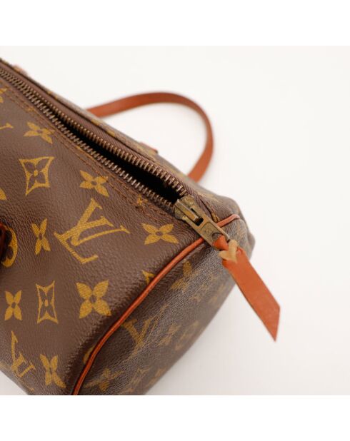 Papillon 30 dunkelbraune Ledertasche - Sehr guter Zustand - 30x21x17 cm