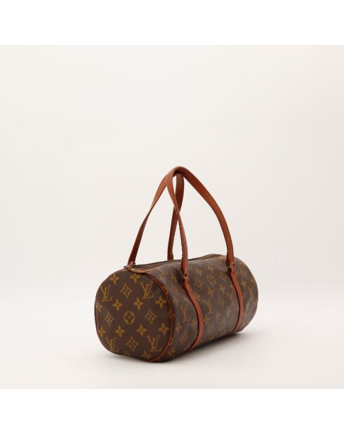 Papillon 30 dunkelbraune Ledertasche - Sehr guter Zustand - 30x21x17 cm