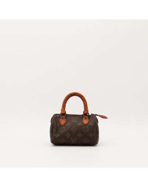Dunkelbraune Speedy Nano Ledertasche - Guter Zustand - 16x10x7,5 cm